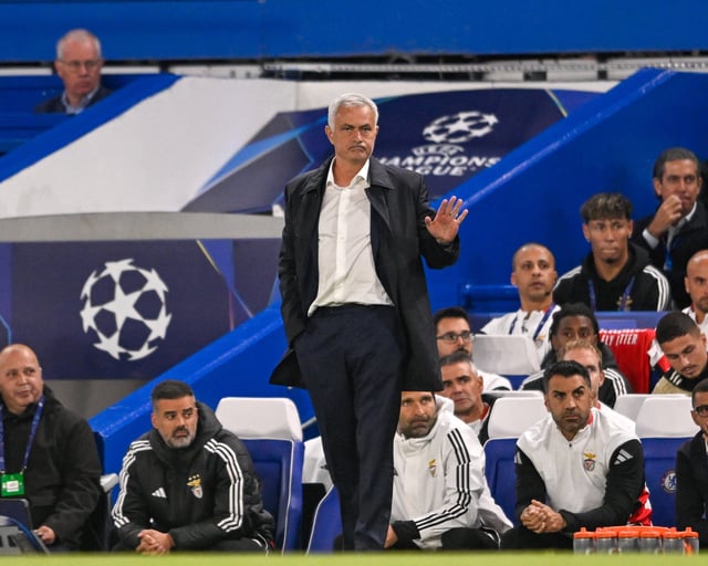 Mit Benfica kehrte José Mourinho zurück an die Stamford Bridge.