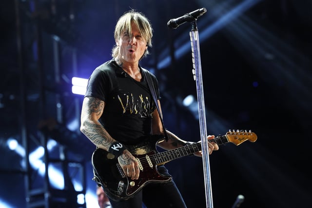 NASHVILLE, TENNESSEE - JUNE 06: Keith Urban performs on the main stage during CMA Fest 2025 at Nissan Stadium on June 06, 2025 in Nashville, Tennessee. (Photo by Terry Wyatt/WireImage)