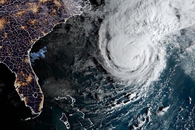 Hurricane Imelda over Bermuda on Oct. 1, 2025.