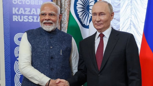 File photo of Prime Minister Narendra Modi with Russian President Vladimir Putin | X/ @NarendraModi