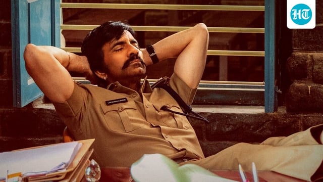 Ravi Teja in a still from Mass Jathara.