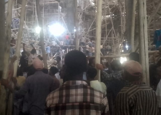 Una estructura colapsó durante una festividad religiosa en la región de Amhara. Entre las víctimas hay niños y ancianos. Autoridades temen que la cifra de fallecidos aumente. (Foto: EBC Facebook)