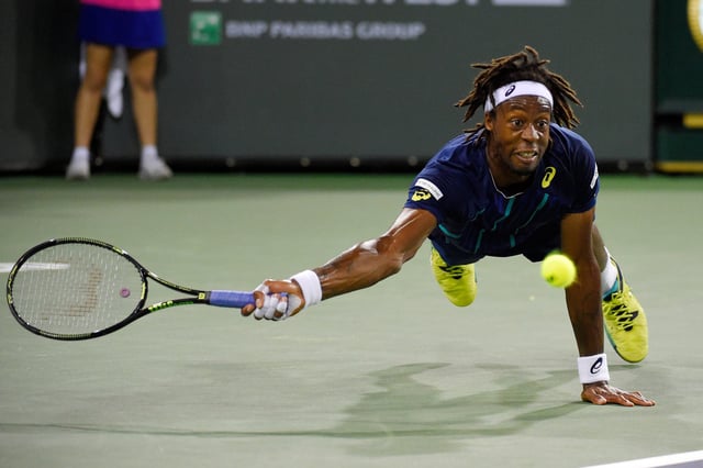 Gael Monfils: espectáculo en el court y buen humor