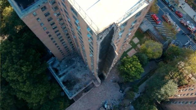 Hasta el momento, no se han reportado heridos debido al colapso parcial del edificio, según informaron los medios locales.