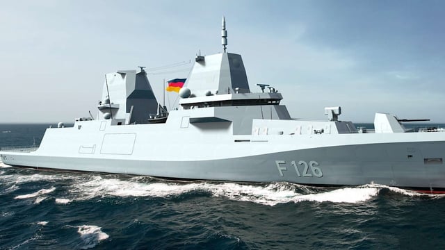 Die Bundesregierung überträgt den Bau der Fregatten F126 an deutsche Werft.