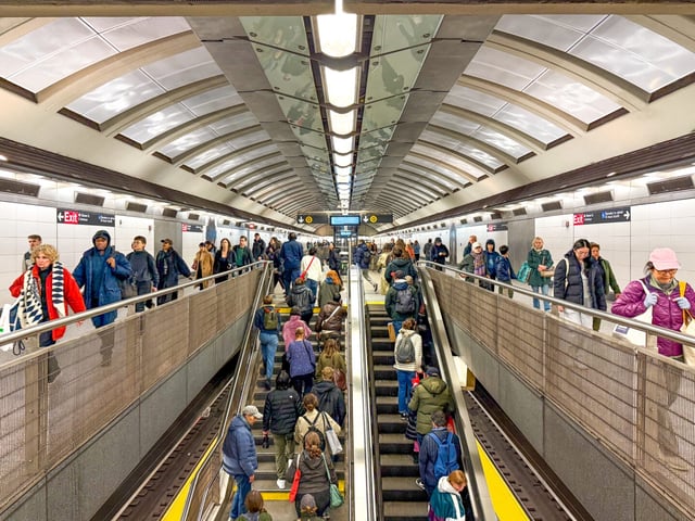 The first phase of the Second Avenue Subway in New York opened in 2017. The Transportation Department said Wednesday it is withholding funds for the second phase, blaming the Democratic minority leaders in the House and Senate for the partial government shutdown that began Wednesday.