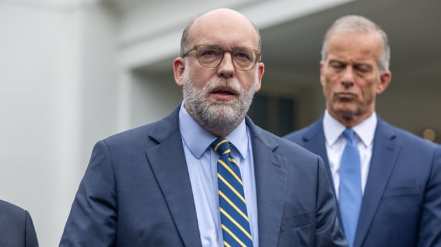 Office of Management and Budget Director Russ Vought said the administration would withhold $18 billion for New York infrastructure projects on Day 1 of the government shutdown.