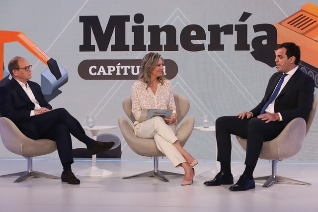 Ricardo Gerk (Banco Comafi), Carla Quiroga (LA NACION) y Manuel Frávega (Beccar Varela)
