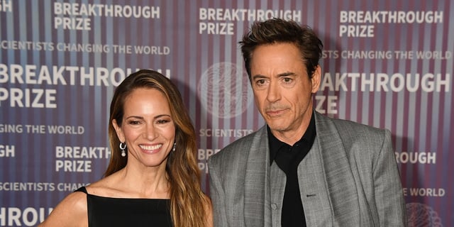 Susan Downey and Robert Downey Jr on the red carpet