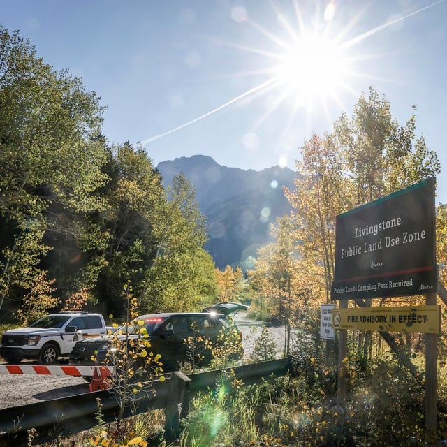 The search continues for six-year-old Darius Macdougall who vanished over the weekend from a campsite in the Crowsnest Pass near Blairmore, Alta., Wednesday, Sept. 24, 2025.THE CANADIAN PRESS/Jeff McIntosh