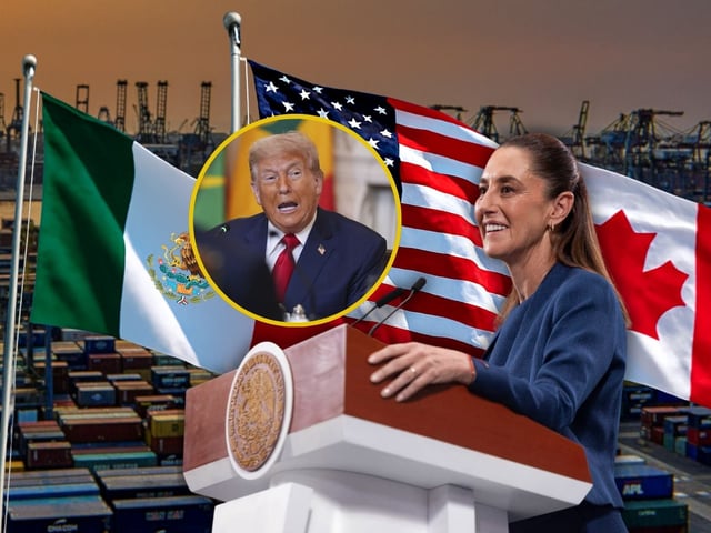 Estados Unidos quiere cambios en T-MEC; Sheinbaum responde: “No habrá renegociación”. | Crédito: Presidencia/AP/Especial