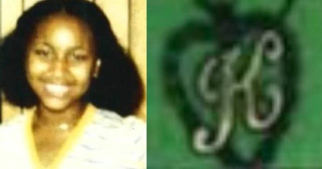 Susan Mann, of Hollis, Queens, was 15 years old when she disappeared. Also pictured is the pendant she was wearing when she was found. (Nassau County Police Department)