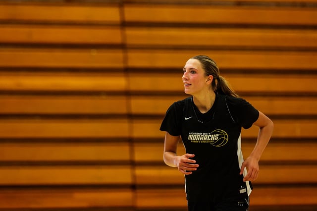 McKenna Woliczko during basketball practice at Archbishop Mitty High School on Wednesday, Oct. 25, 2023, in San Jose, Calif.
