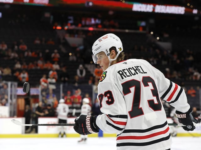 Lukas Reichel, Chicago Blackhawks (Amy Irvin / The Hockey Writers)