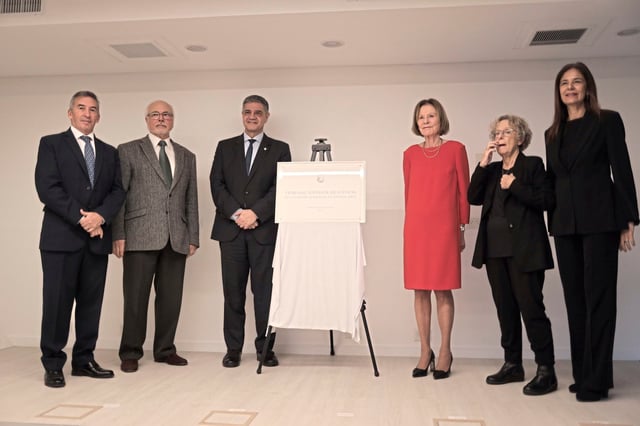 Innaguracion del nuevo edificio del superior tribunal de justicia porteña. Con la presencia del alcalde de la ciudad de Buenos Aires Jorge Macri
