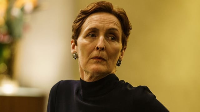 KILLING EVE, Fiona Shaw in 'Take Me to the Hole!!', (Season 1, Episode 106, aired May 13, 2018), ph: Nick Briggs / ©BBC-America / courtesy Everett Collection