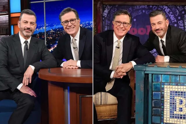 Jimmy Kimmel Stephen Colbert