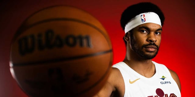 Sep 29, 2025; Cleveland, OH, USA;  Cleveland Cavaliers center Jarrett Allen (31) during media day at Rocket Arena. Mandatory Credit: Ken Blaze-Imagn Images