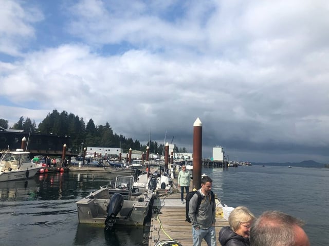  The outside of the Tofino Resort and Marina.