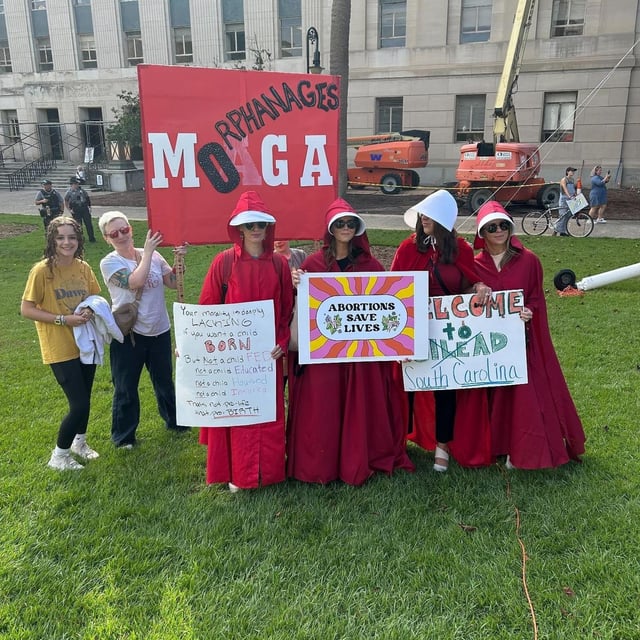 Hundreds gathered to protest or testify for a Senate Bill that creates new definitions for human life. Oct. 1, 2025. (WCIV)