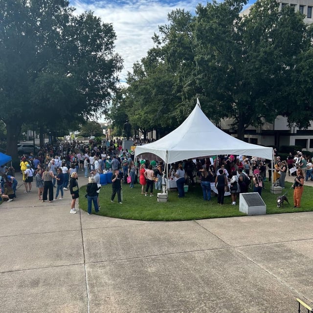 Hundreds gathered to protest or testify for a Senate Bill that creates new definitions for human life. Oct. 1, 2025. (WCIV)