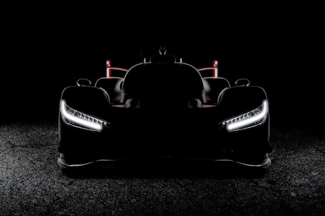 Toyota teased its new-look GR010 Hybrid.