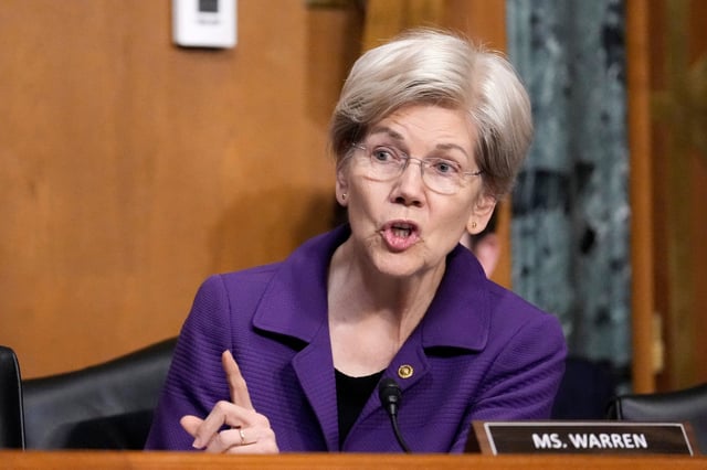 La senadora demócrata Elizabeth Warren