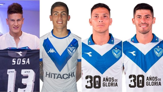 Sebastián Sosa, Braian Cufré, Abiel Osorio y José Ignacio Florentín.