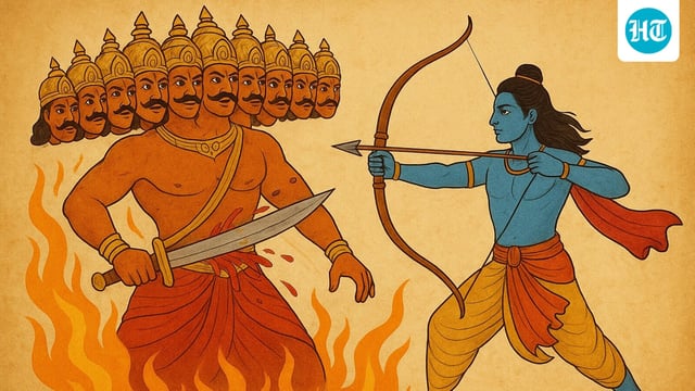 Dasra Wishes: This Dussehra, may you burn away negativity and embrace positivity in every aspect of life. (Image: ChatGPT)