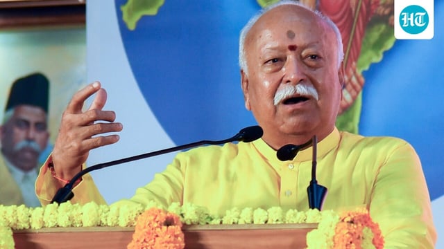 RSS chief Mohan Bhagwat in Nagpur.