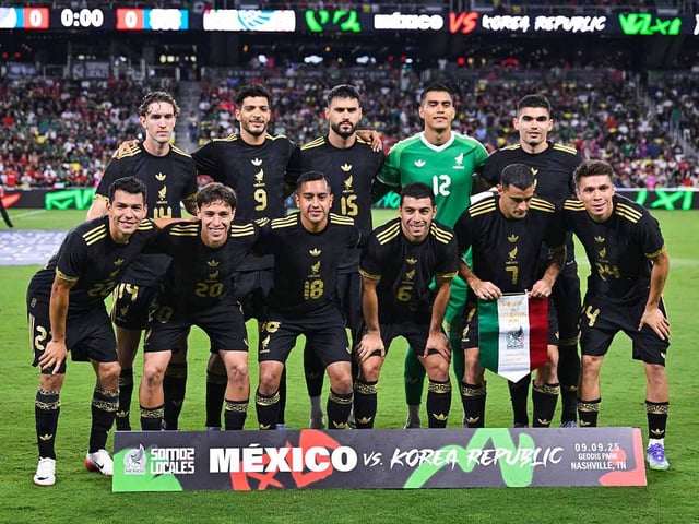 Jugadores de la Selección Mexicana.