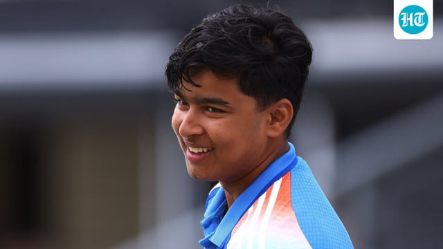 Vaibhav Suryavanshi scored a century for India in the first innings. 