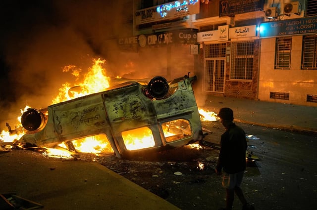 Dos muertos en Marruecos en un intento de asalto a un puesto de la Gendarmería Real, en el marco de los disturbios del quinto día de protestas juveniles