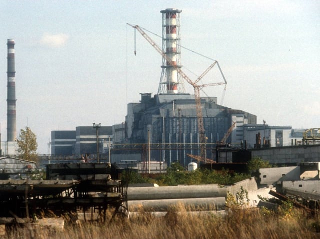 Das havarierte Kernkraftwerk Tschernobyl
