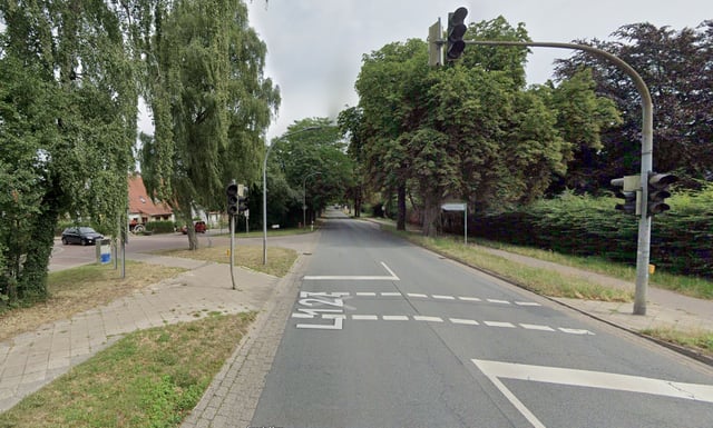 An dieser Ampel passierte der schwere Unfall.