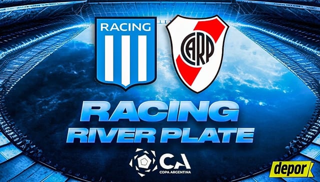 Racing vs. River por Copa Argentina. (Diseño: Christian Marlow)
