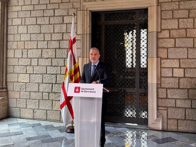 Collboni en la declaración de este jueves sobre la Flotilla.