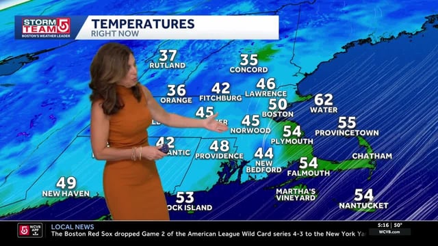 Get the latest Boston-area weather forecast.