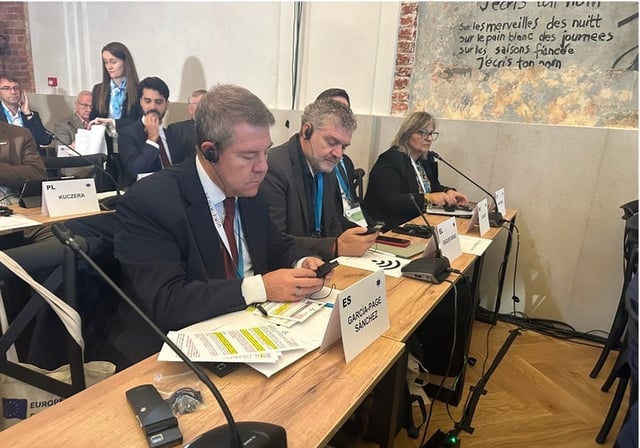 García-Page, participa, en Łódź (Polonia), en la 5ª reunión de la Comisión ENVE