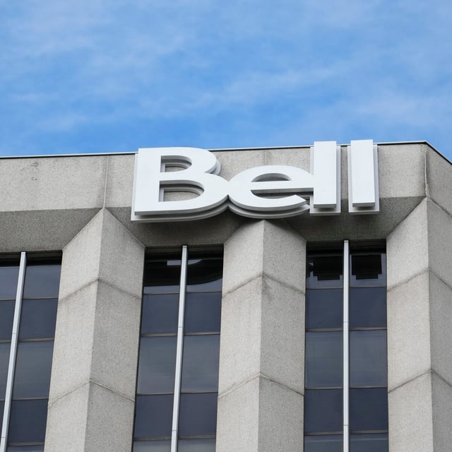 Bell Canada signage is pictured on a building in Ottawa on Monday, Aug. 14, 2023. THE CANADIAN PRESS/Sean Kilpatrick