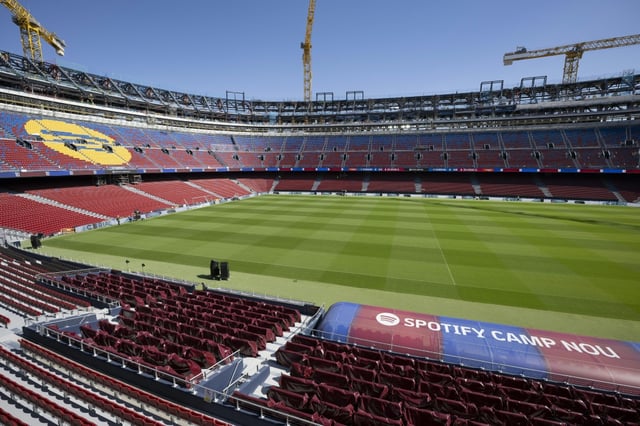 The renovated Camp Nou is still not ready to be reopened
