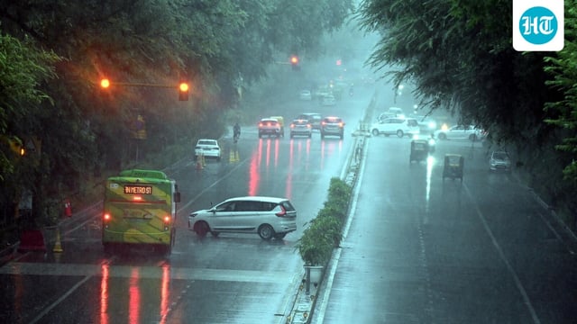 Rainfall spell in the capital and its nearby areas on Tuesday brought some relief from the humid weather. 