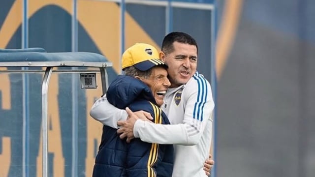 Riquelme le habló a los hinchas de Boca