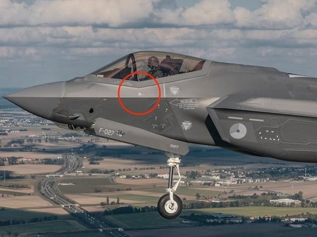 The Dutch F-35 was pictured with a new marking.