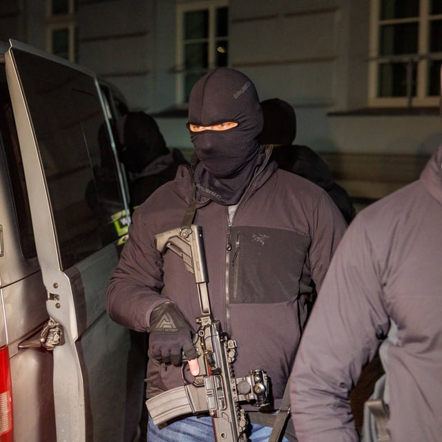Spezialkräfte des polnischen Inlandsgeheimdienstes bei einem Einsatz (Archivbild).