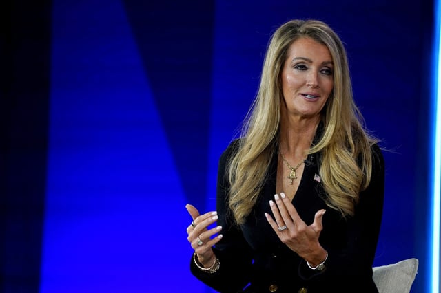 Kelly Loeffler, administrator of the Small Business Administration, speaks at the Concordia Summit on Sept. 24, 2025 in New York.