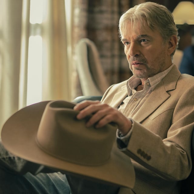Billy Bob Thornton as Tommy Norris in "Landman" season 2.