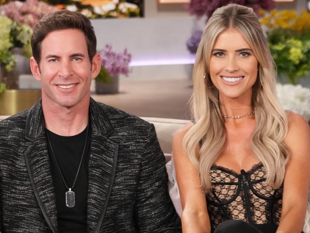 Heather Rae El Moussa, Tarek El Moussa,and Christina Haack in January 2025.