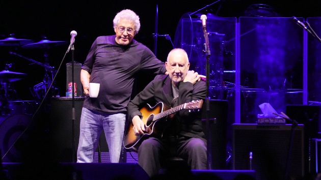  Roger Daltrey and Pete Townshend of The Who Performs At Acrisure Arena at Acrisure Arena on October 01, 2025 in Palm Springs, California. (Photo by Jeff Kravitz/FilmMagic)