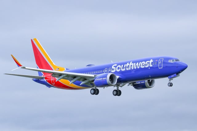A Southwest 737 MAX 8 (Photo: AirlineGeeks | Katie Zera)
